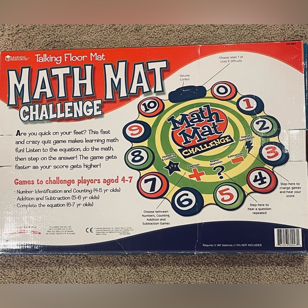 Learning Resources Math Mat Challenge Interactive Game - Picture 3 of 4